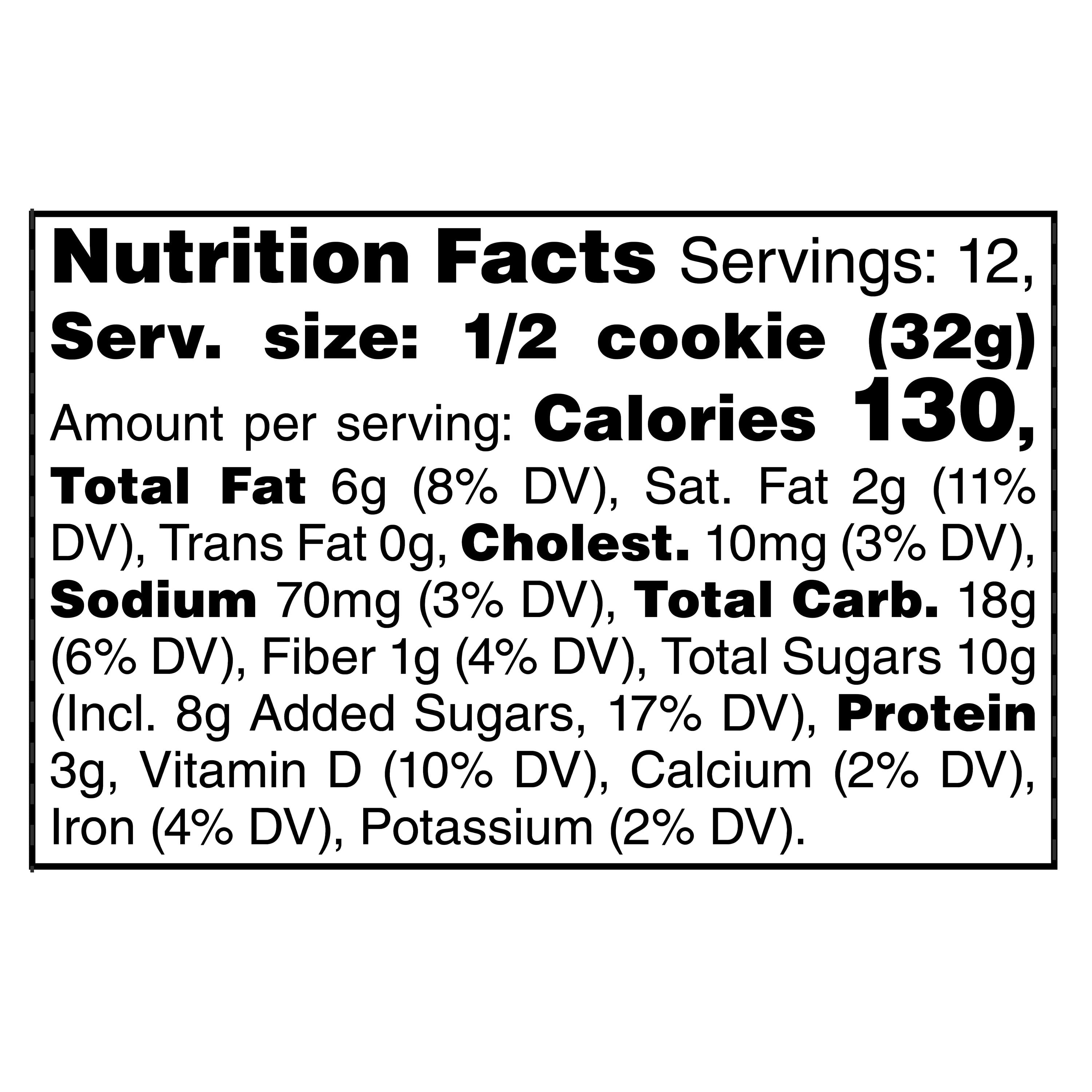 Marketside Baked Breakfast Cookies, 13.5 oz, 6 Count