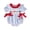 Blue, variant on 4th of july Baby Girl Outfit Fourth of July USA Flag Embroidery Smocked Romper Independence Day Bodysuits with Big Bow 3M 6M 9M Sky Blue,6-12 Months