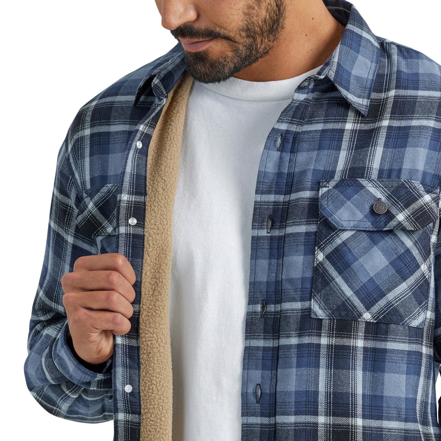 Wrangler Men's Sherpa Lined Overshirt