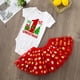 thumbnail image 5 of Mi primer mono rojo para niña recién nacida de Navidad, mono informal de manga corta para niña pequeña, vestidos de pastel, los mejores regalos de Navidad, 5 of 5