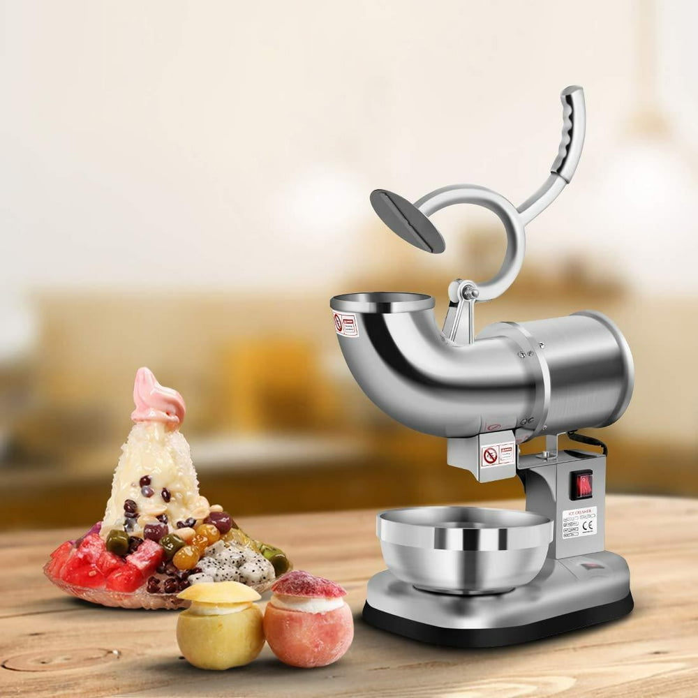 Commercial Industrial Quality Ice Shaver 250W 440lb/h Snow Cone Shaved