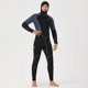 thumbnail image 5 of Sudadera con capucha Manga larga Transpirable cómodo Traje de baño Elástico Snorkel Juego Jumpsuit para bucear surf natación gris l 5mm Yuarrent OD019366-02, 5 of 7