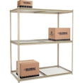 thumbnail image 3 of Global Industrial High Capacity Starter Rack 72x36x963 Levels Wire Deck 1000lb Per Shelf Tan, 3 of 3
