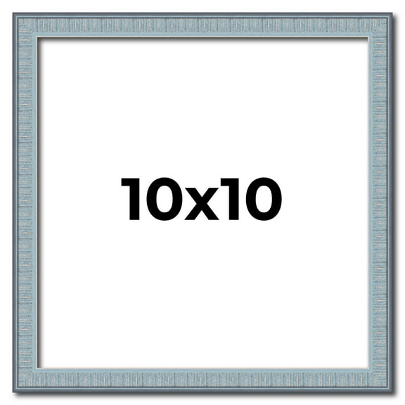 10x10 Distressed/Aged Complete Wood Square Picture Frame with UV Acrylic, Backing, & Hardware