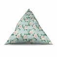 thumbnail image 4 of Floral Lounger Chair Bag, Repeating Pastel Soft Rose Flowers Leaves Illustration, High Capacity Storage with Handle Container, Lounger Size, Blue Blush, by Ambesonne, 4 of 5