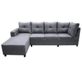 thumbnail image 1 of Sala Esquinera El Bazar Store Freya Gris plata 275x160 cm Tela Lino nacional Modular, 1 of 5