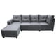 thumbnail image 1 of Sala Esquinera El Bazar Store Freya Gris plata 275x160 cm Tela Lino nacional Modular, 1 of 5