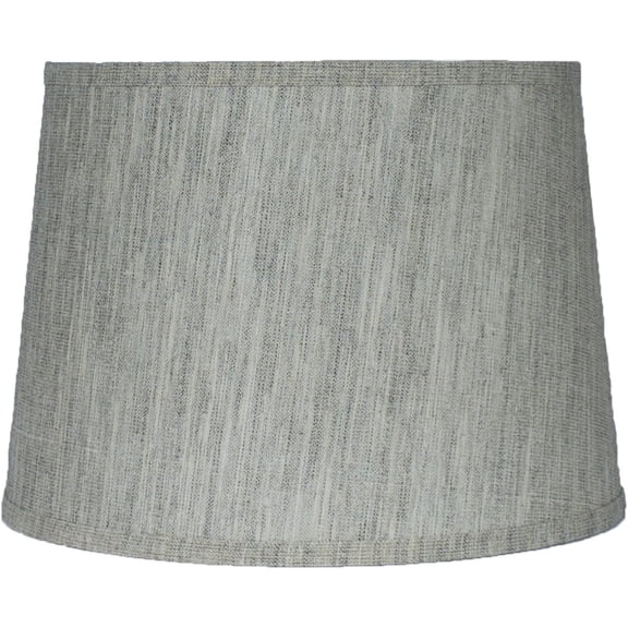 Urbanest Hardback Linen French Drum Lampshade – 10" Top x 12" Bottom x 8.5" Slant Height – Brown Tone – Spider Fitter- Classic Lampshade for Table Lamps, Floor Lamps & Accent Lighting- 1 Piece