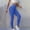 B_Blue, variant on Women's Seamless High Waist Solid Color Hip Lifting Fitness Pants Running Sports Tight and Drying Peach Hip Yoga Pants Dark Blue XL