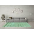 thumbnail image 3 of Ahgly Company Indoor Rectangle Oriental Light Blue Modern Area Rugs, 5' x 7', 3 of 4