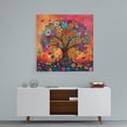 thumbnail image 3 of Tree of Life Canvas Wall Art, Mandala Style Prints Pictures, Butterfly Wall Art Floral Art Nature Abstract Painting, Modern Landscape Artwork for Living Room Bedroom Office Home Decor (16x16 Inches), 3 of 6