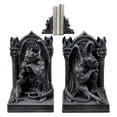 thumbnail image 2 of Ebros Medieval Age Gothic Sculptural The Thinker Gargoyle Bookends Figurine Set 6.25"H, 2 of 7