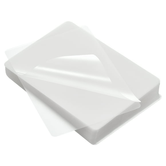 Uxcell Bolsas de Laminado Térmico, Hojas de Laminado Transparentes de 3 Mil 4.3"x3.3 Paquetes de Laminador 100