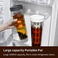 thumbnail image 3 of Portable Cold Brew Coffee Maker 34oz/1L Iced Coffee Maker and Tea Brewer Leak-Proof Removable Fine Mesh Filter Perfect for Outdoor Camping Trip (Dark Grey), 3 of 5