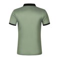 thumbnail image 6 of WTXUE Polos Short Sleeve, Lapel Golf Shirts for Men Spring Summer Casual Buttons Lapel T Shirt Tops Patchwork | Workwear for Men Green/Patchwork XL, 6 of 6