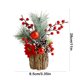 thumbnail image 3 of Árbol de Navidad Ganfancp Artificial de Escritorio con Flores Rojas 1X Adorno, 3 of 6