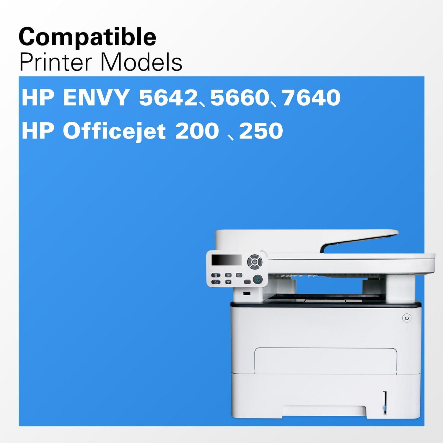onn. Cartouche d'encre Noire remanufacturée HP 62, (360229722)