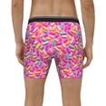 thumbnail image 4 of Rateoe Colorful Donuts 1 Print Men’s Underwear Boxer Briefs Soft Comfortable Underwear Boxer Briefs, Long Leg Briefs,Anti-chafing Boxer Briefs, 4 of 7