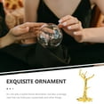 thumbnail image 3 of Exquisite Iron Ore Pedestal Decors Crystal Ball Bases Crystal Balls Holder, 3 of 6