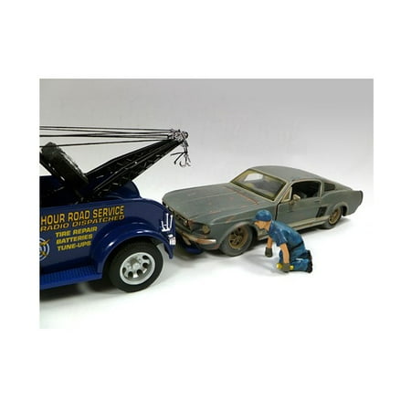 Tow Truck Driver/Operator Scott Figure For 1:24 Scale Diecast Car Models by American