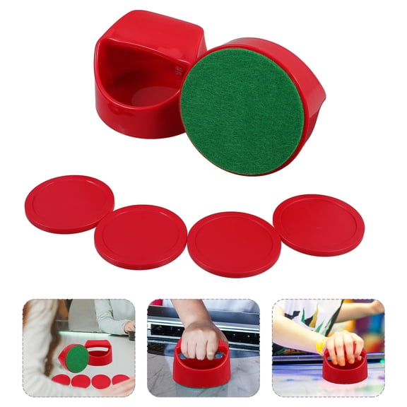 HOMEMAXS 1 Set Ice Hockey Pushers and Pucks with Paddles Replacement Accessories