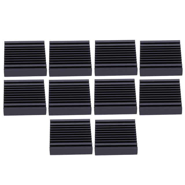 Disipador de calor, disipador de calor de aluminio adhesivo conductor térmico de 10 piezas Creado magistralmente NikouMX herramienta