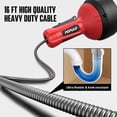 thumbnail image 3 of Cable Drain Auger Populo Auto Feed de 16 pies para tubos de 3/4 a 2 pulgadas, 3 of 6