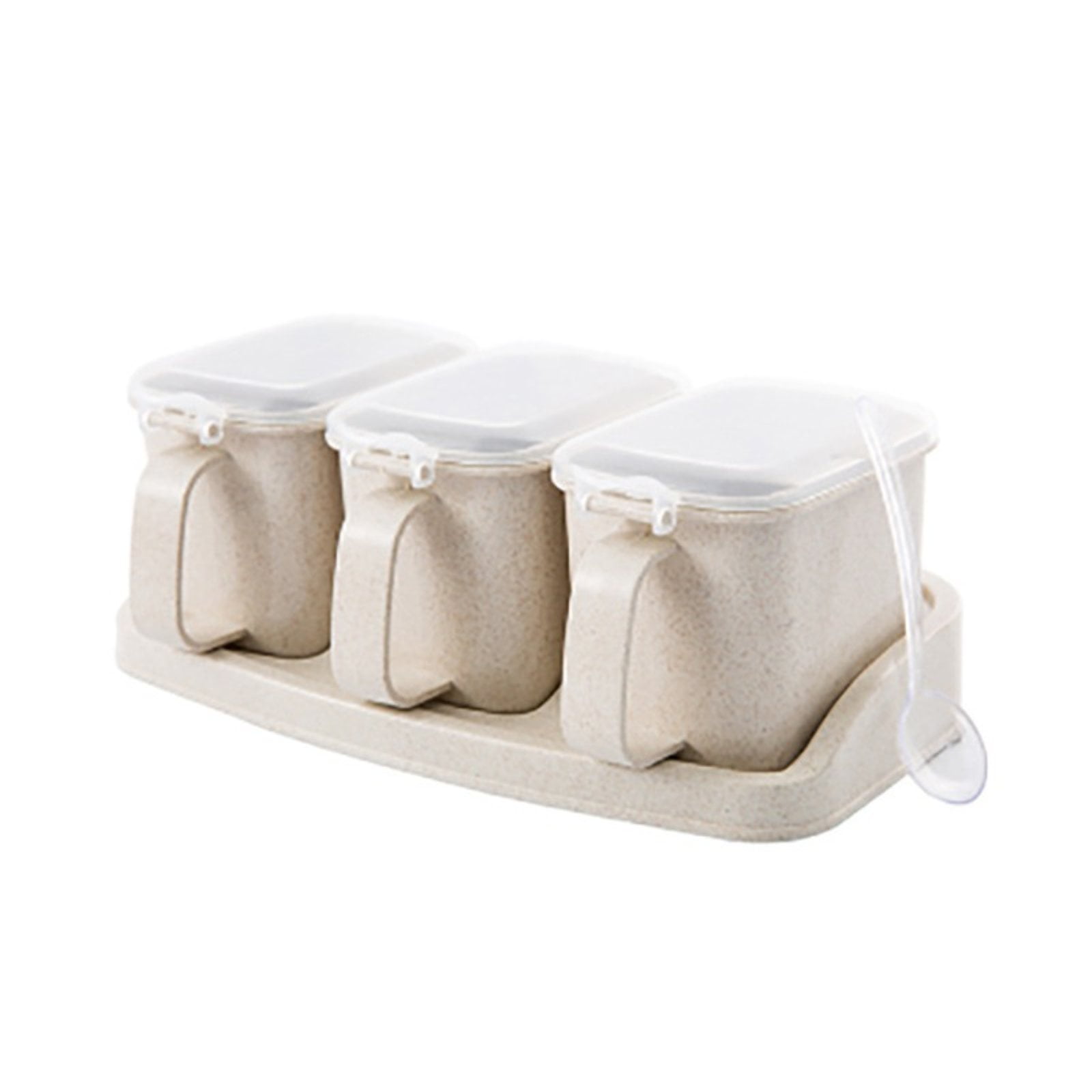 Counter-top Seasoning Storage Containers with Spoons – Pear & Park