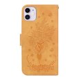 thumbnail image 6 of Allytech Case for iPhone 11, Card Holder PU Leather with Strap Emboss Flip Magnetic Kickstand Case Cover (6.1 inch),Yellow, 6 of 6