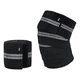 thumbnail image 1 of 1 Par Vendas Para Rodilla Elastica Rodilleras Gym Belug, Negra con Gris, 1 of 5