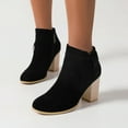 thumbnail image 2 of B91xZ Bottes Chelsea pour Femmes Imperméables à Fermeture Éclair Extérieure, Noires 8, 2 of 5