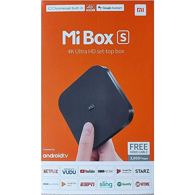 Xiaomi Mi Box S 4K HDR Streaming Media Player with Remote Control Google &  Voice Assistant