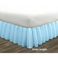 thumbnail image 5 of HNB Store Ruffled Bed Skirt Easy Fit 16" inch Drop | Microfiber Made | Olympic Queen | Light Blue, 5 of 7