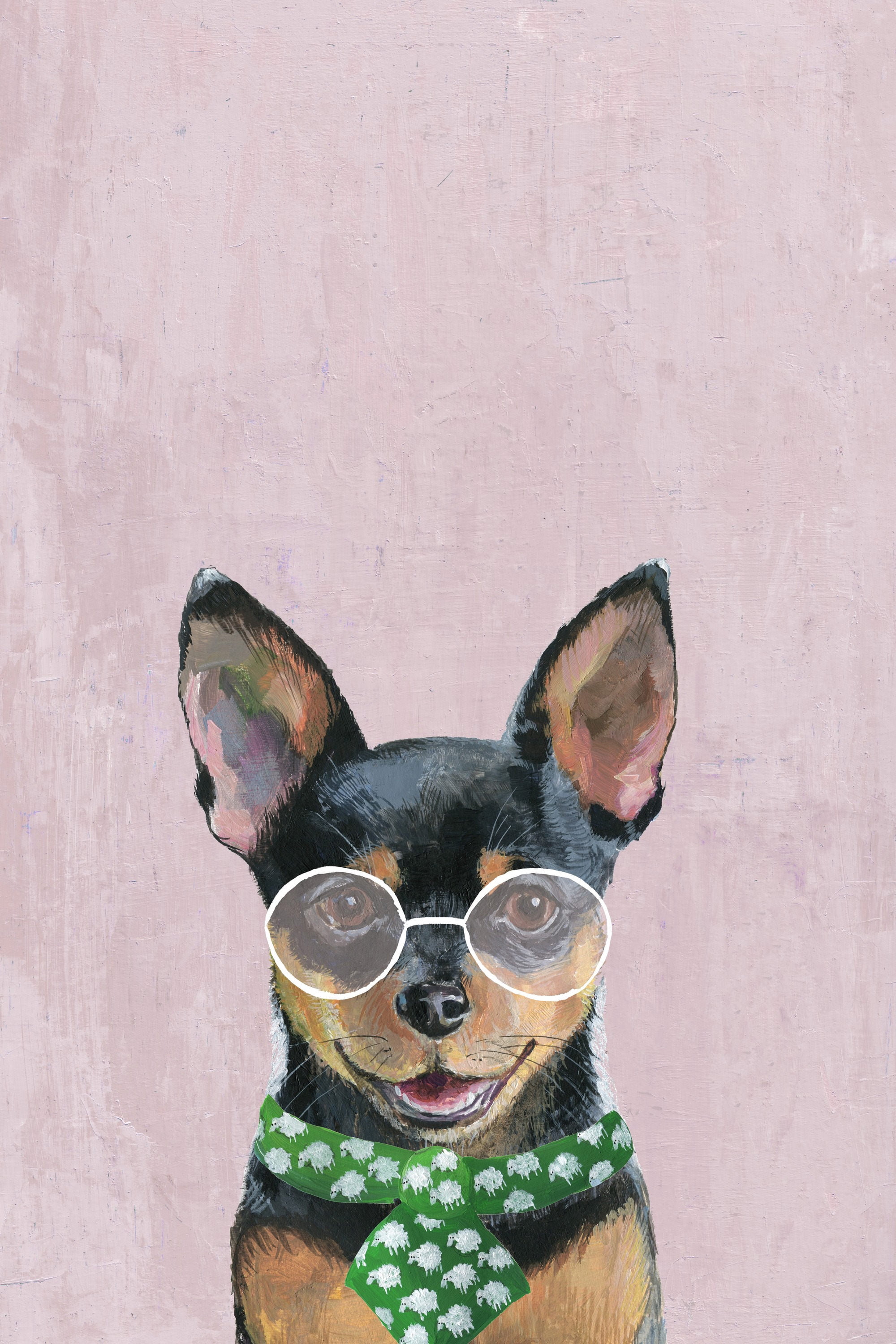 Marmont Hill "Formal Puppy" Painting Print on Wrapped Canvas