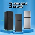 thumbnail image 5 of TACOOL 5.0 Cu.ft Double Door Mini Fridge with Top Freezer Compact Refrigerator for Home, Black, New, 5 of 10