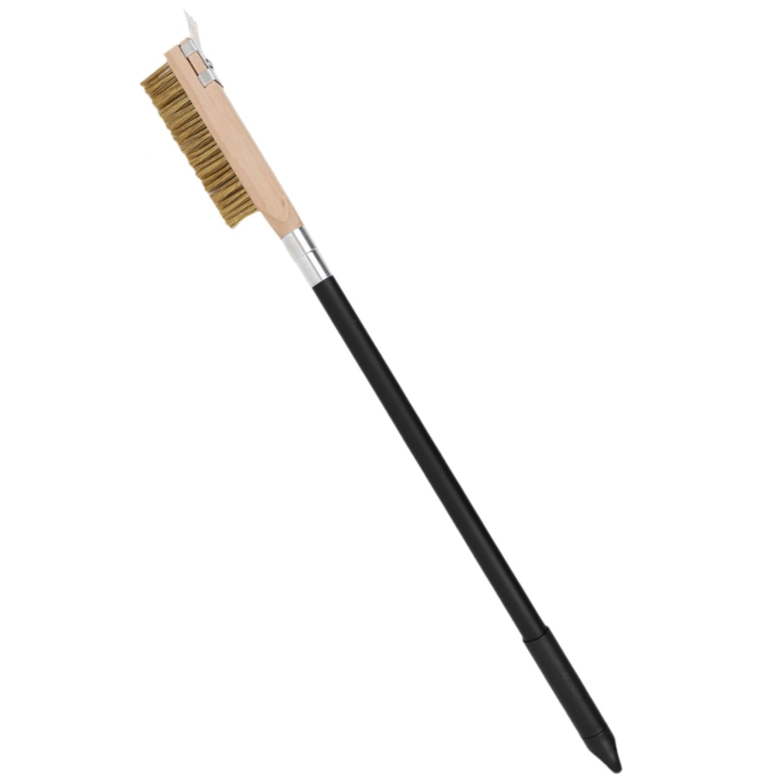 YWMJZEU Pizza Oven Brush with Scrape Grilling Accessories Effective Cleaning Grill Brush