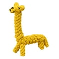 thumbnail image 6 of Interactive Cotton Rope Dog Toy Cute Rabbit Bear Giraffe Octopus Shape Dog Chew Toy Bite-resistant Pet Squeaky Toy-Giraffe, 6 of 7