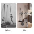 thumbnail image 3 of Broom Holder Mop Hanger, No Punching Required Broom Hanger Organizer for Bathroom, Kitchen, Office(4 Pcs), 3 of 5