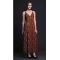 thumbnail image 3 of Bimba Robe Longue Maxi à Bretelles Spaghetti Ajustables Imprimée d'Oiseaux, Tenue de Plage d'Été - Moyen, 3 of 5