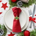thumbnail image 5 of Dalrosia Christmas Napkin Rings Set of 6, Holiday Christmas Tree Napkin Rings Christmas Napkin Holder Rings for Christmas Dinning Table Decorations, 5 of 6