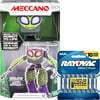 Meccano - MicroNoid - Green Switch & Rayovac Battery Bundle