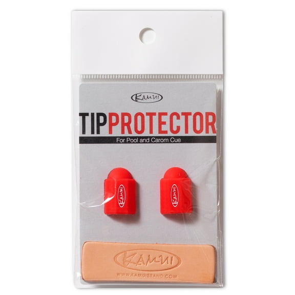 Kamui Billiard Cue Tip Protector Red 2-pack   Kamui Leather Burnisher