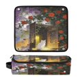 thumbnail image 6 of Hair Tools Storage with Heat Resistant Mat- Floral and Kitten Pattern Printed Curling Iron Travel Bag/Flat Iron Case for Women, 6 of 8