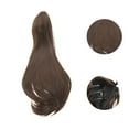 thumbnail image 4 of Unique Bargains 1 Pc Medium Length Ponytail Wig Hair Clips for Hair Extension 17.72" Length Brown Yellow, 4 of 6