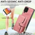 thumbnail image 5 of for Samsung Galaxy A12 5G Wallet Case, Crossbody Phone Purse with Card Holder for Women, Zipper PU Leather Carrying Cover Gift with Shoulder Strap Kickstand Anti-drop for A12 5G - Pink, 5 of 10
