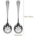 thumbnail image 3 of Stainless Steel Soup Slotted Serving Spoon Set - 2pcs, 3 of 5