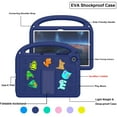 thumbnail image 6 of Dteck Case for Samsung Galaxy Tab A9+ / A9 Plus 11", Lightweight EVA Shockproof Handle Kids Case with Kickstand Cute DIY Accessories,Navy Blue (Cartoon Letters), 6 of 6