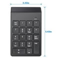 thumbnail image 2 of axGear Wireless Numeric Keypad Cordless Number Keyboard Pad 18 Keys 2.4G, 2 of 8