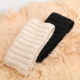 thumbnail image 3 of Ear Warmer Headbands for Women, NOGIS 2Pcs Thick Knit Fleece Headband Ear Covers For Cold Weather Ear Muffs for Winter Women Soft Head Wraps Accessories As a Gift for Christmas (Pink&Beige), 3 of 7