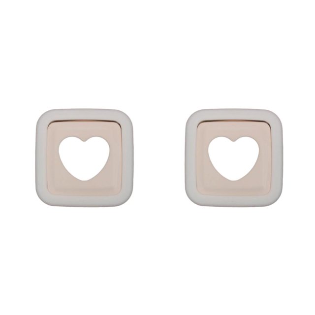 Injueey Cortador de sándwiches, sellador para hacer alimentos, corazón de dibujos animados, pan, hornear, tostadas, molde para rebanar, molde corazón cuadrado 2piezas